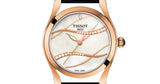 Tissot T Wave Diamond Mother of Pearl Dial Black Leather Strap Watch For Women - T112.210.36.111.00 Authentic Buy Shop Now