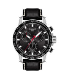 Tissot Supersport Chrono Black Dial Black Leather Strap Watch for Men - T125.617.16.051.00 Authentic Buy Shop Now
