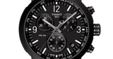 Tissot PRC 200 Chronograph Black Dial Black Steel Strap Watch For Men - T114.417.33.057.00 Authentic Buy Shop Now