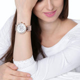 Michael Kors Parker White Dial with Diamonds Rose Gold Steel Strap Watch for Women - MK5491 Authentic Buy Shop Now
