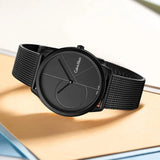 Calvin Klein Minimal Black Dial Black Mesh Bracelet Watch for Women - K3M524B1 Authentic Buy Shop Now