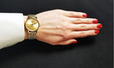 Tissot T Classic Everytime Desire Small Gold Dial Gold Mesh Bracelet Watch For Women - T109.210.33.021.00 Authentic Buy Shop Now