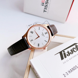 Tissot Tradition 5.5 White Dial Brown Leather Strap Watch for Men - T063.409.36.018.00 Authentic Buy Shop Now
