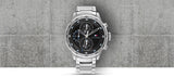 Tommy Hilfiger Trent Quartz Black Dial Silver Steel Strap Watch For Men - 1791805 Authentic Buy Shop Now