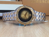 Versace Shadov Quartz Gold Dial Two Tone Steel Strap Watch for Women - VEBM00518 Authentic Buy Shop Now