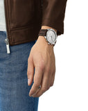 Tissot PR 100 Sport Quartz Chronograph Silver Dial Brown Leather Strap Watch For Men - T101.617.16.031.00 Authentic Buy Shop Now