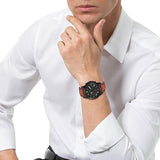 Fossil Grant Chronograph Black Dial Brown Leather Strap Watch for Men - FS5241 Authentic Buy Shop Now