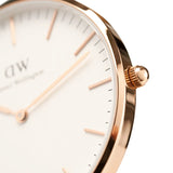 Daniel Wellington Classic South Hampton White Dial Two Tone Nylon Strap Watch For Women - DW00100034 Authentic Buy Shop Now