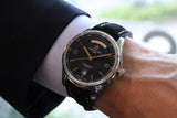 Breitling Premier Automatic 40mm Day & Date Black Dial Black Leather Strap Mens Watch - A45340241B1P2 Authentic Buy Shop Now