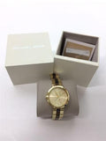 Michael Kors Garner Multifunction Gold Dial Two Tone Steel Strap Watch For Women - MK6471 Authentic Buy Shop Now
