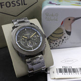 Fossil Machine Chronograph Grey Dial Grey Steel Strap Watch for Men - FS5172 Authentic Buy Shop Now