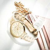 Fossil Jacqueline Rose Gold Dial Rose Gold Steel Strap Watch for Women - ES3667 Authentic Buy Shop Now