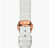 Tissot Chemin Des Tourelles Powermatic 80 Lady Silver Dial White Leather Strap Watch For Women - T099.207.36.118.00 Authentic Buy Shop Now