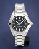 Tag Heuer Aquaracer Black Dial Silver Steel Strap Watch for Women - WBD1310.BA0740 Authentic Buy Shop Now