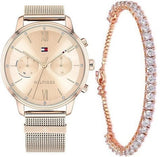Tommy Hilfiger Blake Quartz Gold Dial Gold Mesh Bracelet Watch for Women - 1782303 Authentic Buy Shop Now