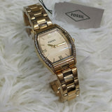 Fossil Wallace Gold Tone Dial Gold Steel Strap Watch for Women - ES3176 Authentic Buy Shop Now