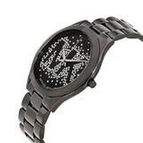 Michael Kors Slim Runway Black Dial Black Steel Strap Watch for Women - MK3589 Authentic Buy Shop Now