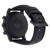 Emporio Armani Luigi Chronohraph Black Dial Black Leather Strap Watch For Men - AR1970 Authentic Buy Shop Now