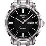 Tissot Automatics III Black Dial Silver Steel Strap Watch For Men - T065.430.11.051.00 Authentic Buy Shop Now