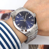 Tissot Gentleman Blue Dial Silver Steel Strap Watch For Men - T127.410.11.041.00 Authentic Buy Shop Now