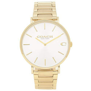 Coach Charles Silver Dial Gold Steel Strap Watch for Men - 14602430 Authentic Buy Shop Now