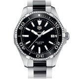 Tag Heuer Aquaracer Quartz Diamonds Black Dial Two Tone Steel Strap Watch for Women - WAY131G.BA0913 Authentic Buy Shop Now