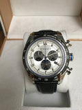 Versace V-Ray Quartz Silver Dial Black Leather Strap Watch for Men - VDB010014 Authentic Buy Shop Now