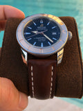 Breitling Superocean Heritage 42mm Rose Gold Chronometer Black Dial Brown Leather Strap Mens Watch - U1732112 Authentic Buy Shop Now