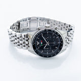 Emporio Armani Sportivo Chronograph Black Dial Silver Steel Strap Watch For Men - AR5984 Authentic Buy Shop Now