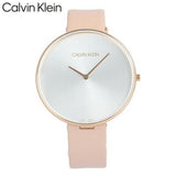 Calvin Klein Full Moon Silver Dial Pink Leather Stap Watch for Women - K8Y236Z6 Authentic Buy Shop Now