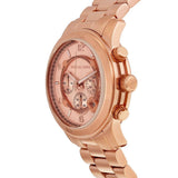Michael Kors Runway Chronograph Rose Gold Dial Rose Gold Steel Strap Watch for Men - MK8096 Authentic Buy Shop Now