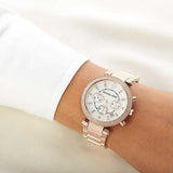 Michael Kors Parker White Dial with Diamonds Rose Gold Steel Strap Watch for Women - MK5491 Authentic Buy Shop Now