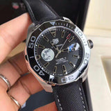 Tag Heuer Aquaracer Calibre 5 Moon Black Dial Black Nylon Strap Watch for Men - WAY201J.FC6370 Authentic Buy Shop Now