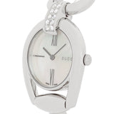 Gucci Horsebit Collection Diamonds Mother of Pearl White Dial Silver Steel Strap Watch For Women - YA139504 Authentic Buy Shop Now