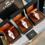 Coach Preston White Dial White Steel Strap Watch for Women - 14503464 Authentic Buy Shop Now