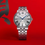 Tissot T Classic Carson Premium Powermatic 80 Silver Dial Silver Steel Strap Watch For Men - T122.407.11.033.00 Authentic Buy Shop Now