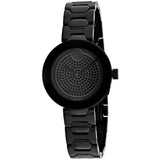 Movado Bold Crystals Black Dial Black Steel Strap Watch for Women - 3600576 Authentic Buy Shop Now