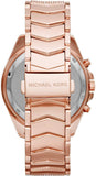 Michael Kors Whitney Chronograph Rose Gold Dial Rose Gold Steel Strap Watch For Women - MK6730 Authentic Buy Shop Now