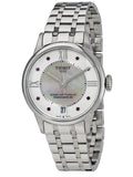 Tissot Chemin Des Tourelles Powermatic 80 Rubies Mother of Pearl Dial Silver Steel Strap Watch For Women - T099.207.11.113.00 Authentic Buy Shop Now