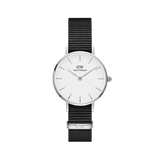 Daniel Wellington Classic Petite Cornwall White Dial Black Nylon Strap Watch For Women - DW00100252 Authentic Buy Shop Now