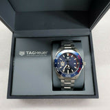 Tag Heuer Aquaracer Henrik Lundqvist Special Edition Blue Dial Silver Steel Strap Watch for Men - WAY101J.BA0746 Authentic Buy Shop Now