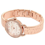 Coach Delancey Silver Dial Rose Gold Steel Strap Watch for Women - 14502355 Authentic Buy Shop Now