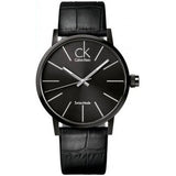 Calvin Klein Black Dial Black Leather Strap Watch for Women - K7622401 Authentic Buy Shop Now