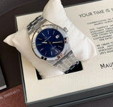 Maurice Lacroix Aikon Date Blue Dial Silver Steel Strap Watch for Men - AI1108-SS002-430-1 Authentic Buy Shop Now