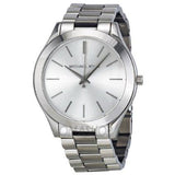 Michael Kors Slim Runway Silver Dial Silver Stainless Steel Strap Watch for Women - MK3178 Authentic Buy Shop Now