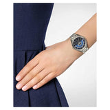 Michael Kors Lauryn Blue Dial Silver Steel Strap Watch for Women - MK3720 Authentic Buy Shop Now