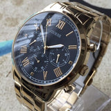 Guess Hendrix Chronograph Blue Dial Two Tone Steel Strap Watch for Men - W1309G4 Authentic Buy Shop Now