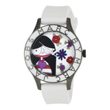 Marc Jacobs Miss Marc Flower White Dial White Silicone Strap Watch for Women - MBM5513 Authentic Buy Shop Now