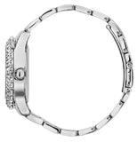 Guess Confetti Diamonds Blue Dial Silver Steel Strap Watch for Women - W0774L6 Authentic Buy Shop Now