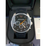 Emporio Armani Sportivo Chronograph Black Dial Black Strap Watch For Men - AR5858 Authentic Buy Shop Now